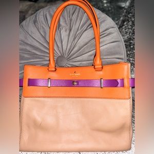 Orange Purple Colorblock KATE SPADE ♠️ Shoulder Bag